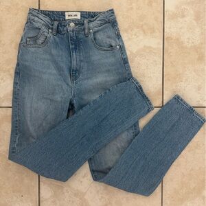 ✨Rolla’s Dusters High Rise Slim Jeans Light Wash Size 26 Vintage Straight Denim✨